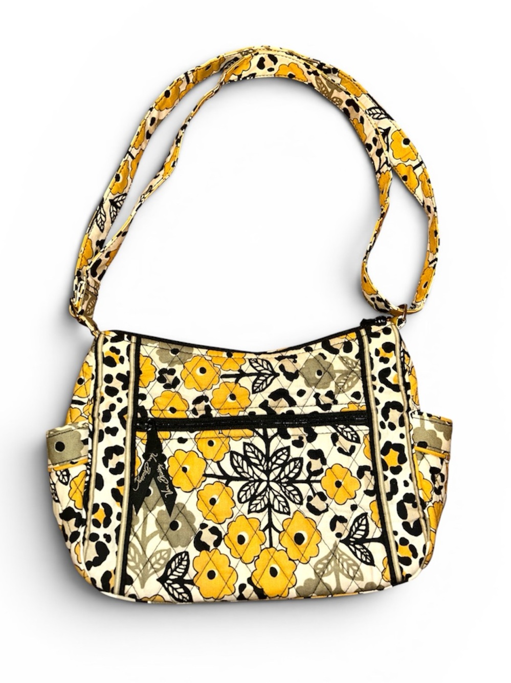 Vera Bradley "On the Go” Crossbody/Shoulder Bag in “Go Wild” Pattern